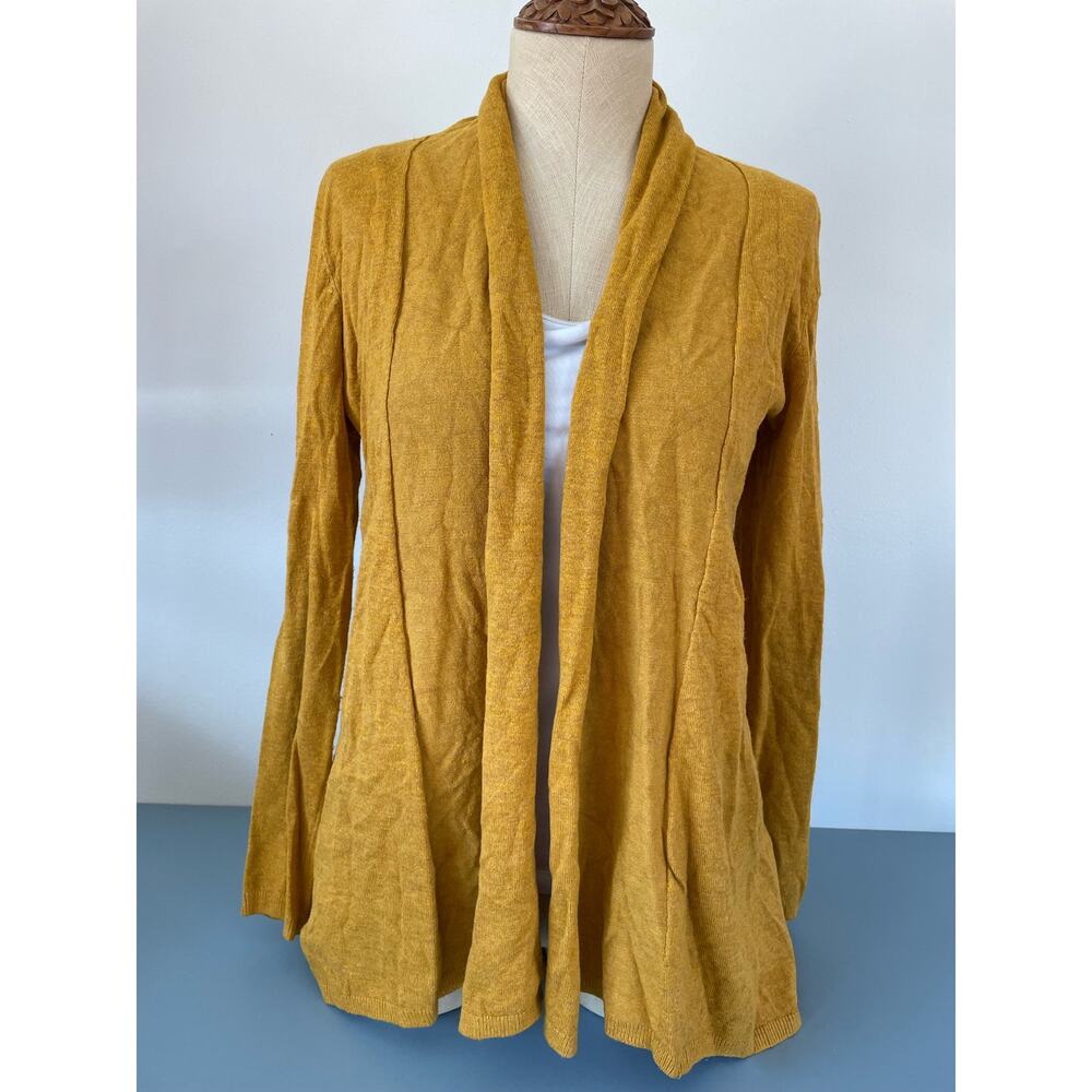 Zara Womens open front cardigan  mustard yellow size L